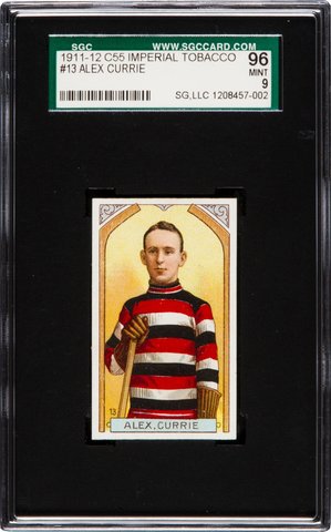 Alex Currie 1911 C55 Hockey card