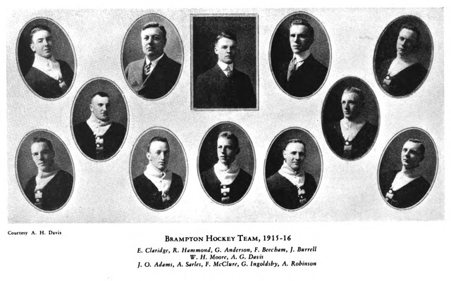 Brampton Hockey Team, 1915–16