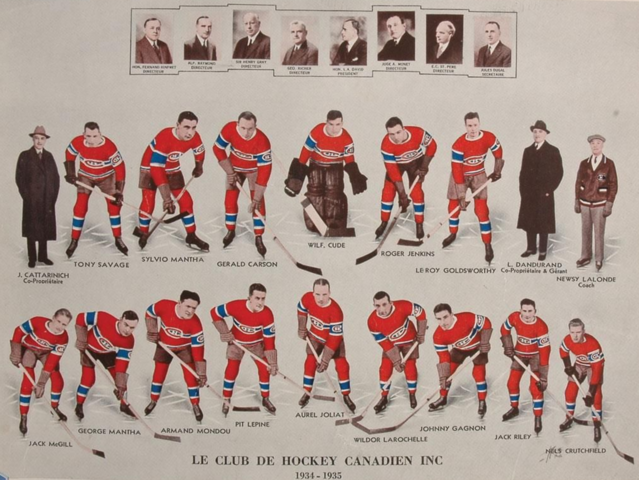 Montreal Canadiens Team Photo 1934