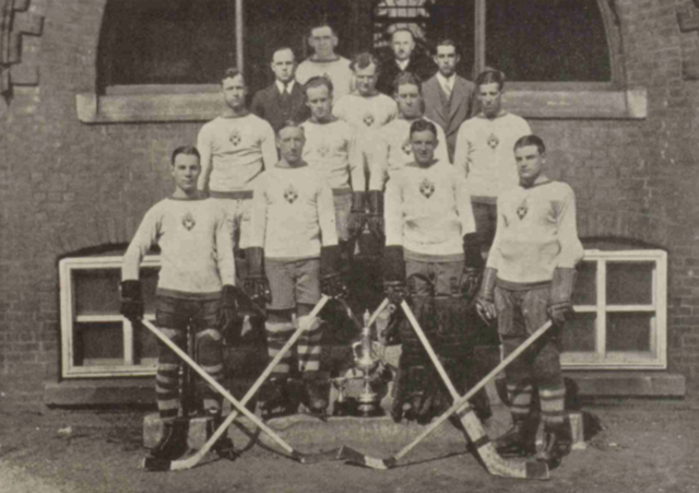Bishop's University Hockey Team 1930 Eastern Townships Hockey Champions