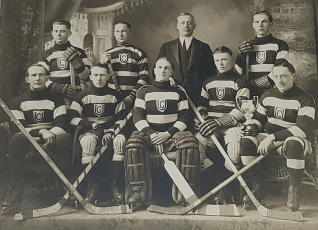 Unionist Hockey Team Ferguson Cup Champions 1926 Kemptville, Ontario