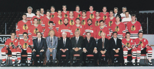 Chicago Blackhawks Team Photo 1989