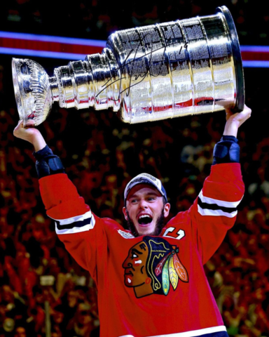 Jonathan Toews with The Stanley Cup 2015