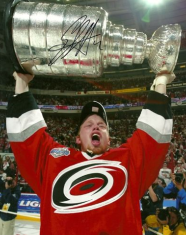 Eric Staal with The Stanley Cup 2006
