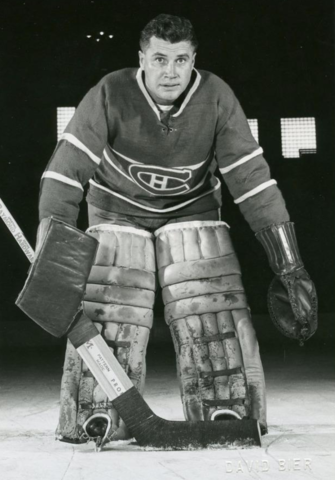 Gerry McNeil Montreal Canadiens Goaltender 1957