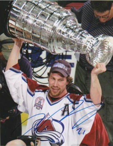 Peter Forsberg Stanley Cup Champion 2001 Colorado Avalanche