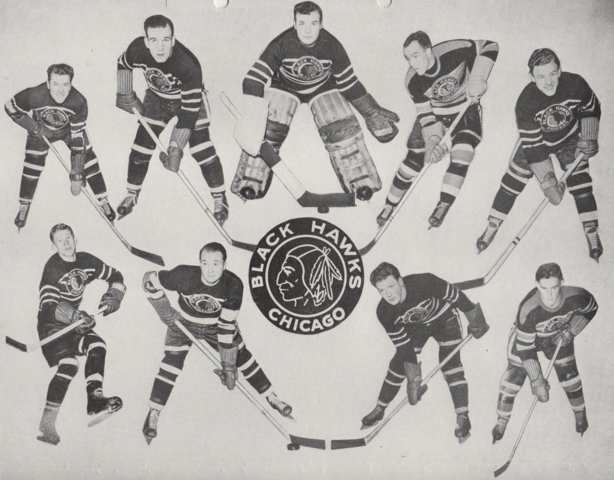 Chicago Black Hawks Team members who were in World War 2 - Hockey in World War 2