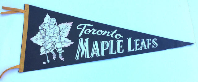 Vintage Toronto Maple Leafs Pennant 1960s