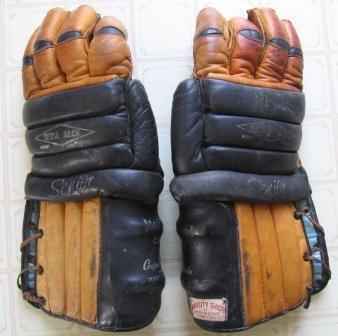 Ice Hockey Gloves 1950s Cooper Weeks 1