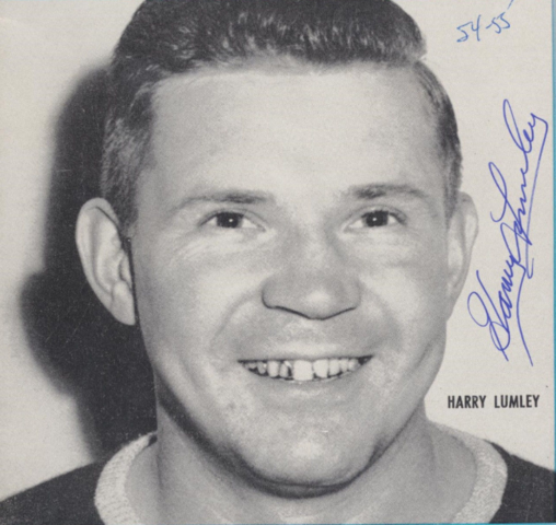 Harry Lumley 1954 Toronto Maple Leafs Goaltender