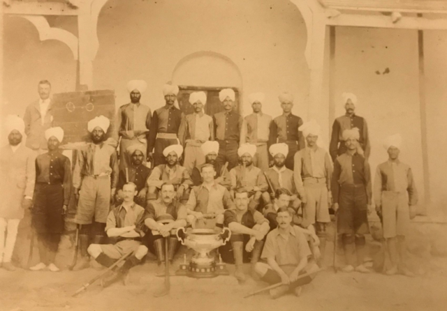 British India Field Hockey - Army Regiment Team - Circa 1900