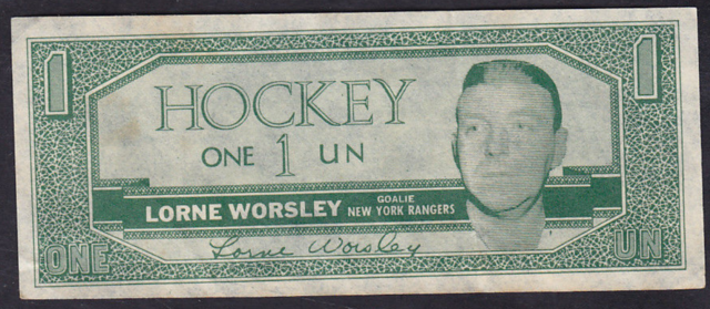 1962-63 Topps Hockey Bucks #24 Lorne Worsley - Gump Worsley