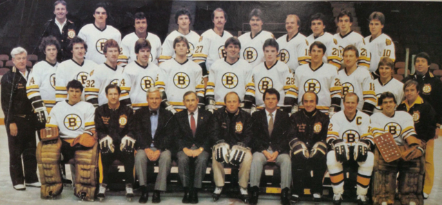 Boston Bruins Team Photo 1983