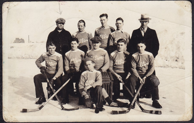 Albion Township Hockey Team 1920s