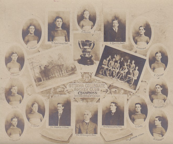 Ottawa Collegiate Hockey Club 1906 Champions Intermediate City League