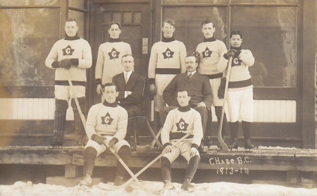 Chase Hockey Team 1913 Chase Maple Leafs
