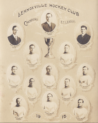 Lennoxville Hockey Club 1915 Champions E.T. League