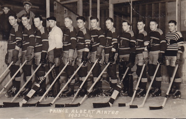 Prince Albert Mintos Hockey Team 1933