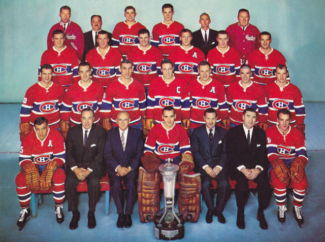 Montreal Canadiens Team Photo 1961 Prince of Wales Trophy Champions