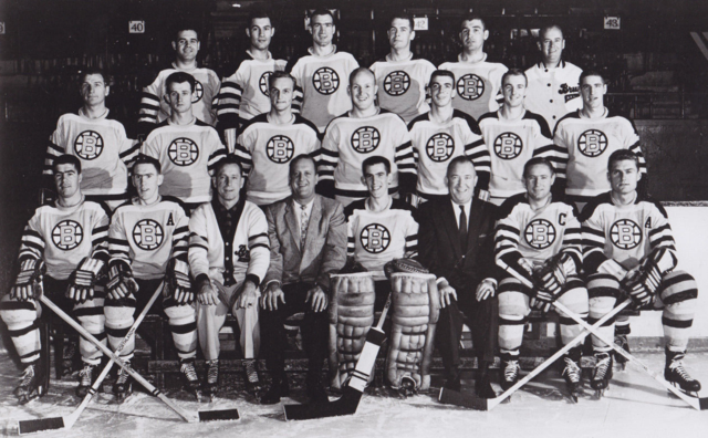 Boston Bruins Team Photo 1957