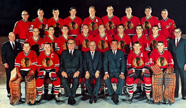 Chicago Black Hawks Team Photo 1965