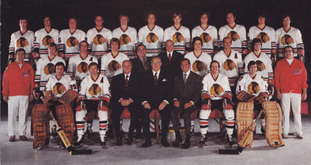 Chicago Black Hawks Team Photo 1974