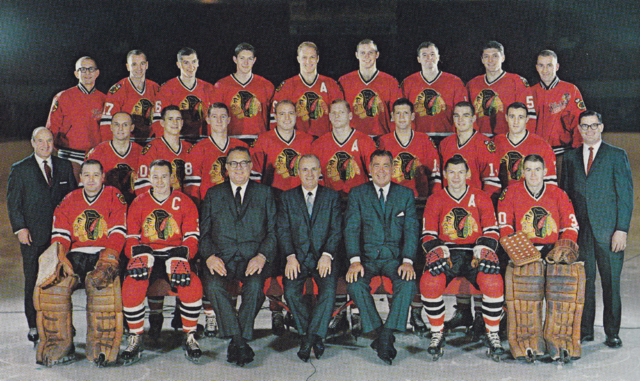 Chicago Black Hawks Team Photo 1966