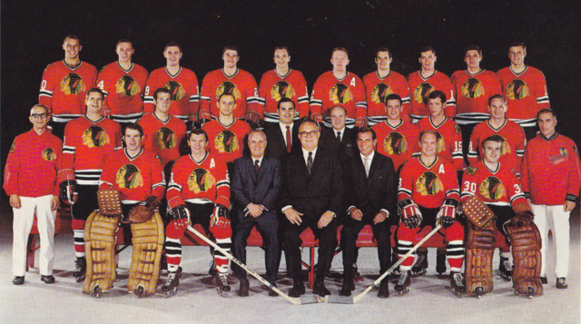 Chicago Black Hawks Team Photo 1969