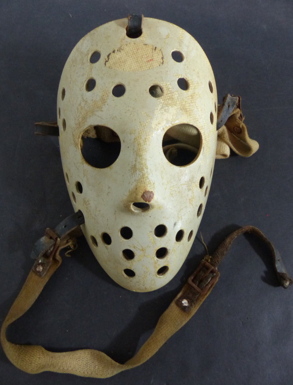 Vintage Goalie Mask - Ice Hockey - Fibrosport - Custom Painted