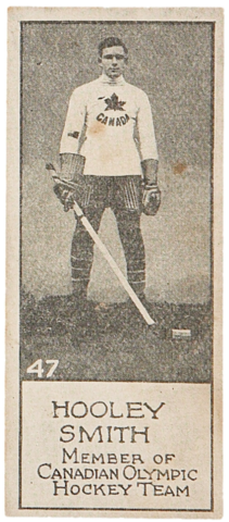 Hooley Smith Hockey Card 1924 V122 Willard's Chocolate Hockey Card #47