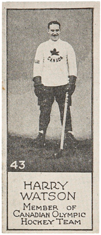 Harry Watson Hockey Card 1924 V122 Willard's Chocolate Hockey Card #43