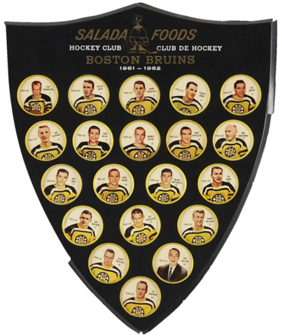 Shirriff Hockey Coins / Salada Foods 1961 Boston Bruins