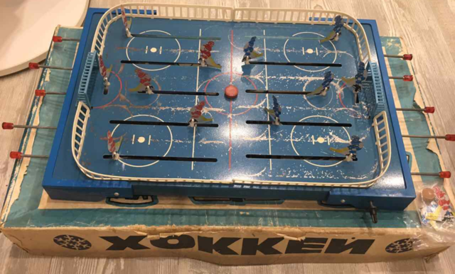 Vintage Table Hockey Game - made in USSR z-d Actibrentgen 1973