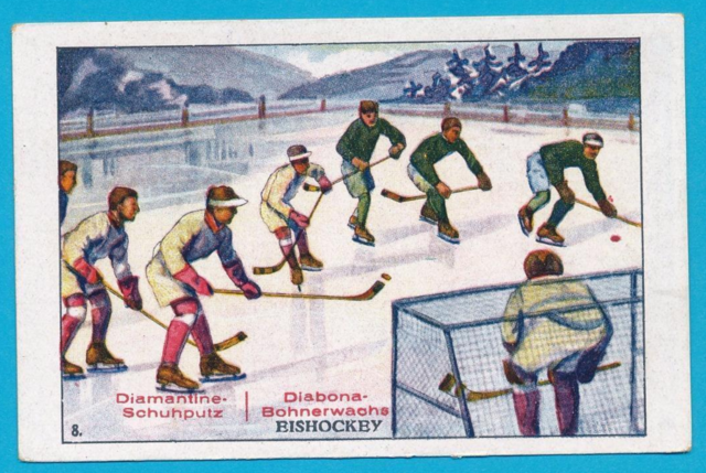 Diamantine-Schuhputz EisHockey Trade Card 1920s
