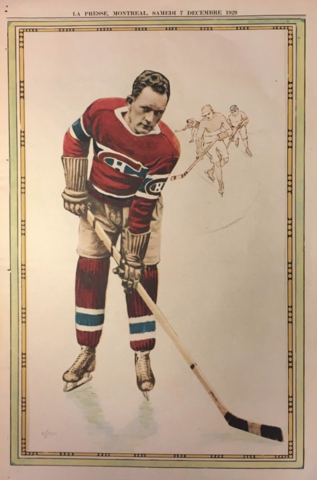 Bert McCaffrey 1929 La Presse Hockey Photo
