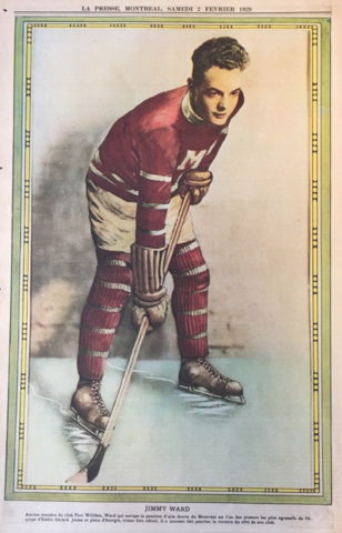 Jimmy Ward 1929 La Presse Hockey Photo