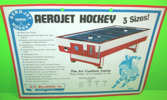 Aerojet Hockey - Vintage Air Hockey Game