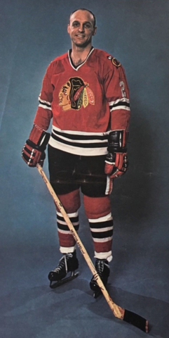 Doug Mohns 1966 Chicago Black Hawks