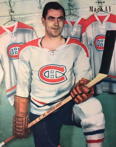 Calum MacKay 1953 Montreal Canadiens