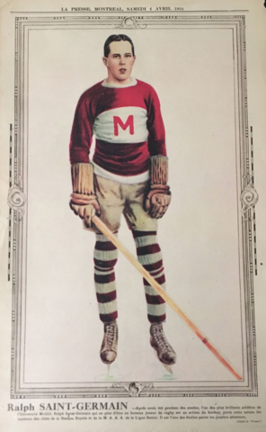 Ralph St. Germain 1931 La Presse Hockey Photo