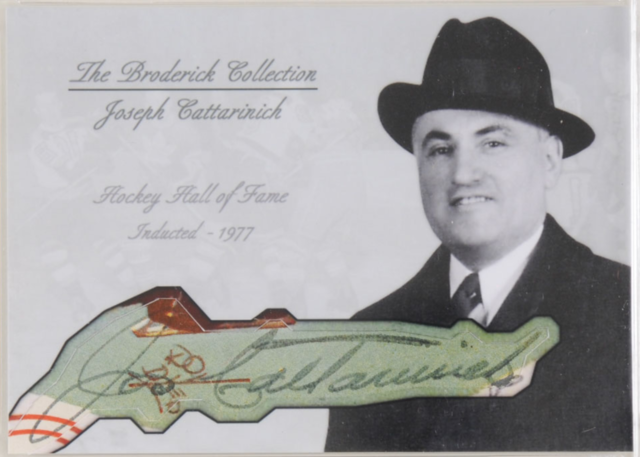 Joseph Cattarinich Hockey Card - The Broderick Collection