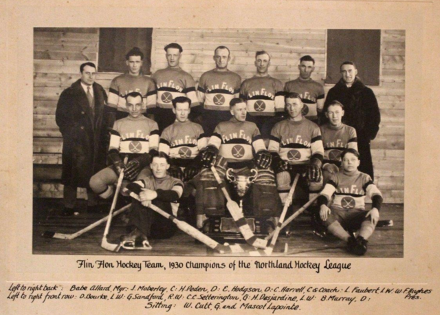 Flin Flon Hockey Team 1930 Champions of the Northland Hockey League