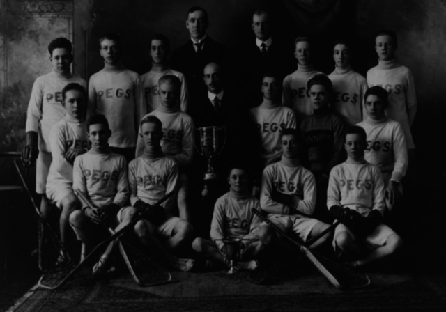 Winnipeg Juvenile Lacrosse Team 1917 William Smaill Trophy Winners