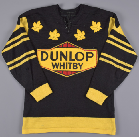 1958 Team Canada Game-Worn Wool Jersey - 1958 Whitby Dunlops