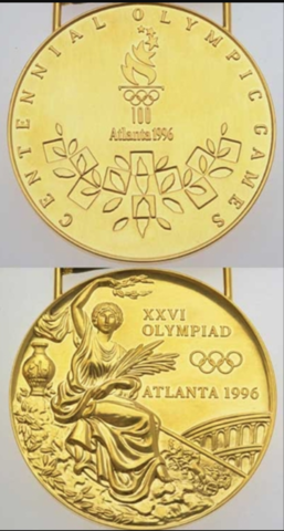 1996 Summer Olympics Gold Medal from Atlanta, Georgia