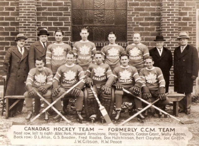 Team Canada / Toronto CCMs / Canadas Hockey Team 1930 World Ice Hockey Champions