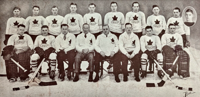 Canadian Olympic Hockey Team 1936 Winter Olympics at Garmisch-Partenkirchen
