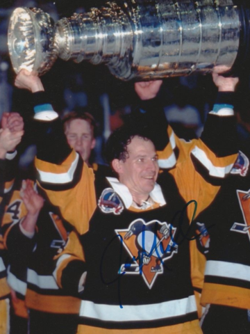 Joe Mullen Signed 1992 Upper Deck #144 Pittsburgh Penguins Hockey