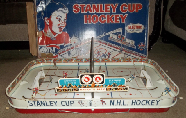 Vintage Table Top Hockey Game - Eagle Toys Stanley Cup N.H.L. Hockey 1960s