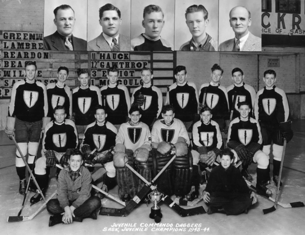 Regina Commando Daggers 1944 Saskatchewan Juvenile Hockey Champions